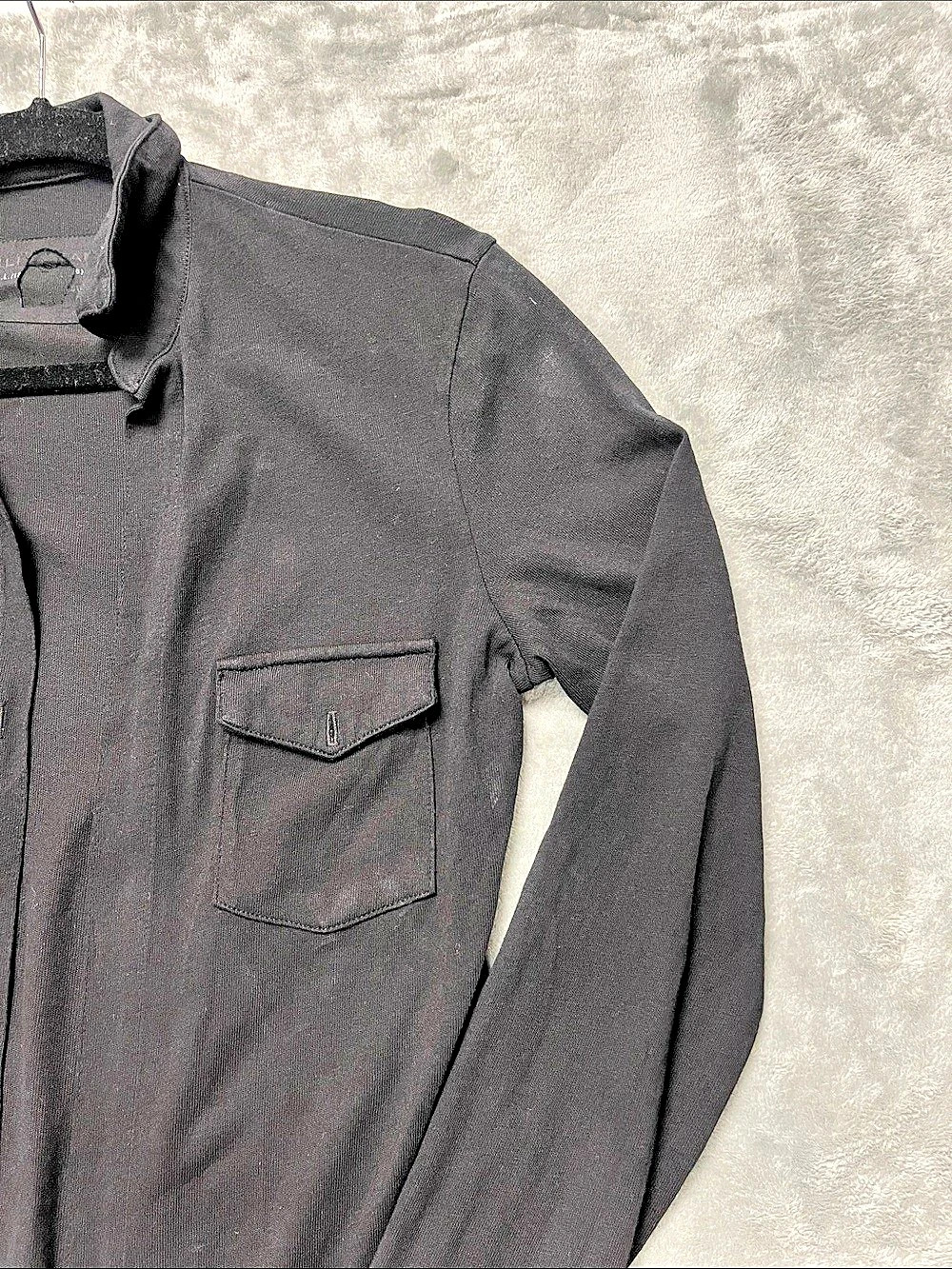 Nili Lotan S Field Shirt Utility Jacket in Black - Picture 2 of 12